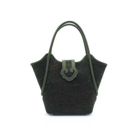 "Imperial Garden" Gambiered Silk Convertible Tote