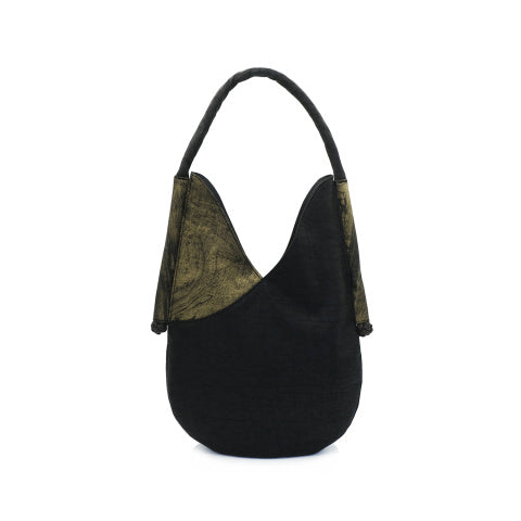 "Celestial Contrast" Gambiered Silk Convertible Bag