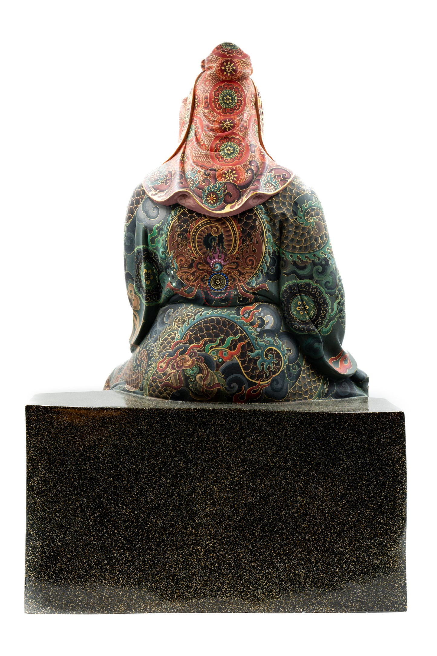 Hollow Dry-Lacquer Seated Guan Yu