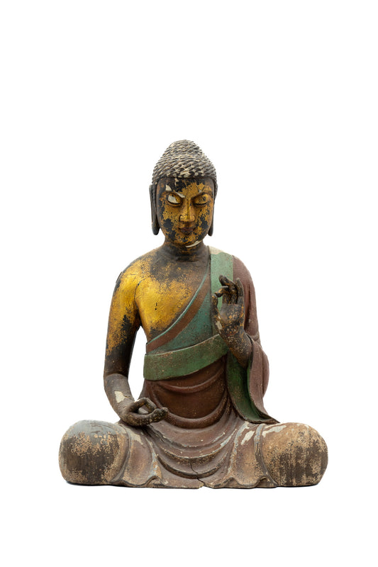 High-Replica Tang Dynasty Seated Sakyamuni Buddha