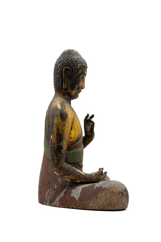 High-Replica Tang Dynasty Seated Sakyamuni Buddha