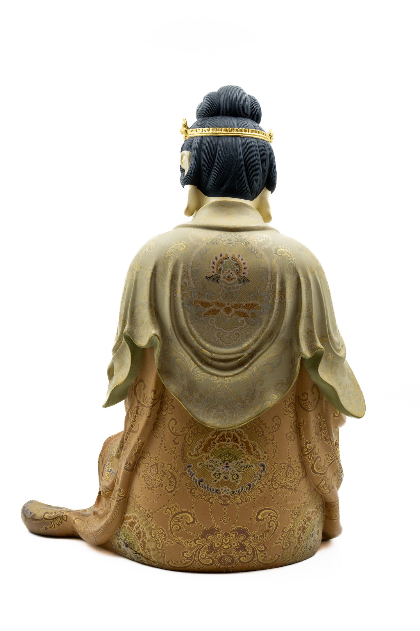 Hollow Dry-Lacquer Seated Guanyin on Lotus