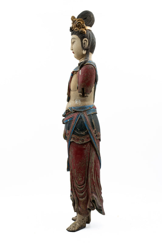 Yuan Dynasty-style Armless Standing Guanyin