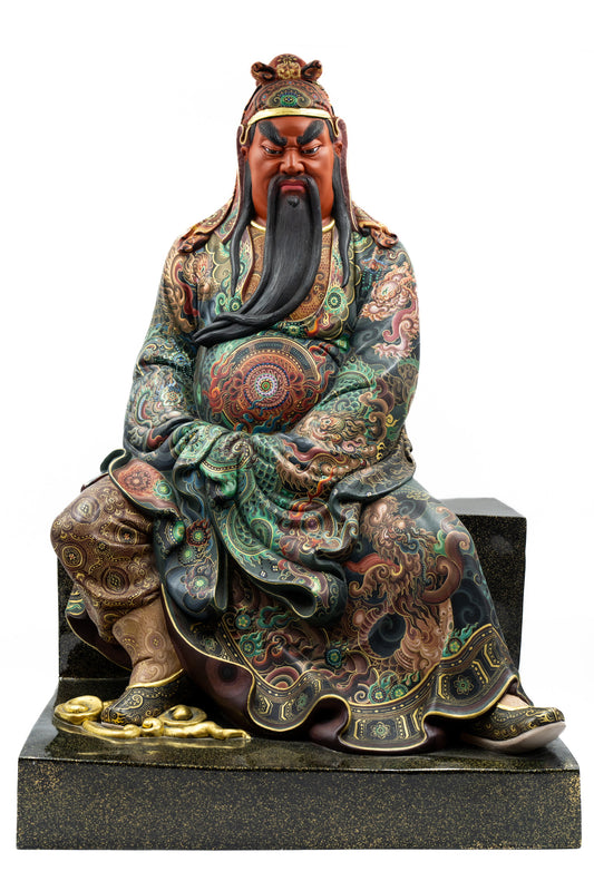 Hollow Dry-Lacquer Seated Guan Yu