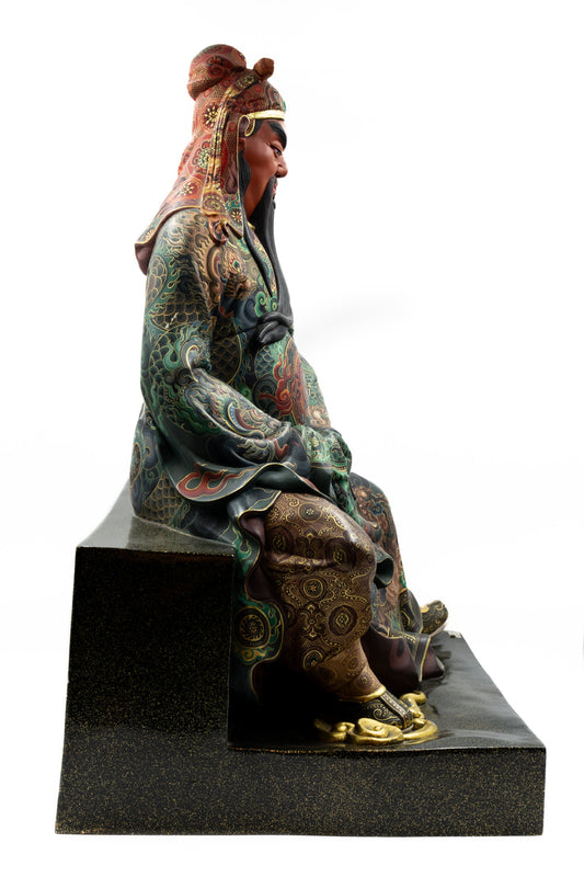 Hollow Dry-Lacquer Seated Guan Yu